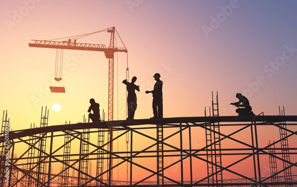 Fototapeta Building construction.