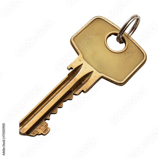 Obraz Real estate key on transparent background