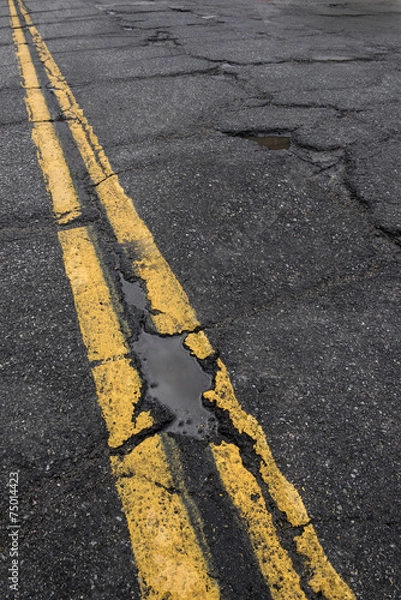 Obraz Road in need of repair