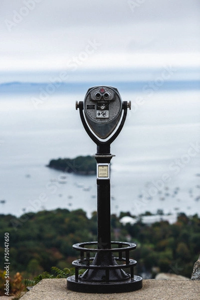 Fototapeta Tourist Coin-operated Viewing Binoculars