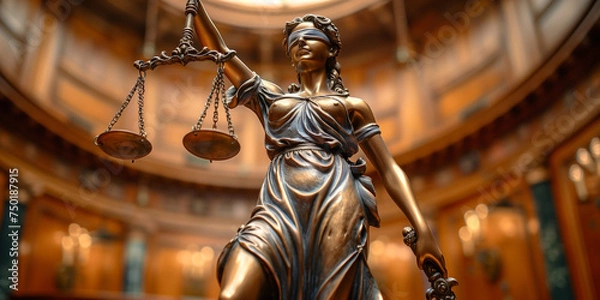 Fototapeta statue of justice