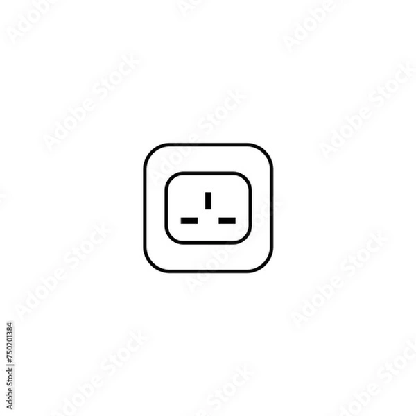 Obraz Electrical Plug Socket Icon