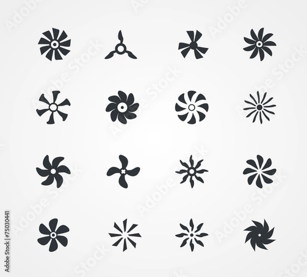 Obraz Fan icons collection