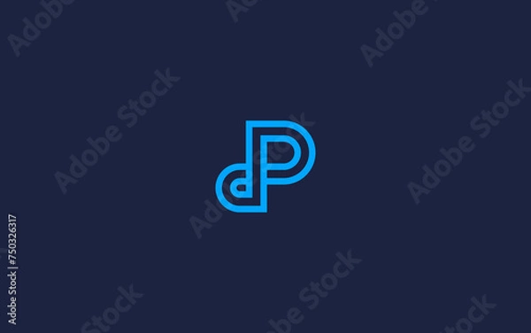 Fototapeta initial letter p logo icon design vector design template inspiration