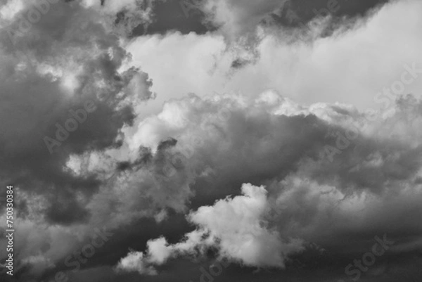 Obraz Storm clouds thunder and tumble across the sky over lake Murray 