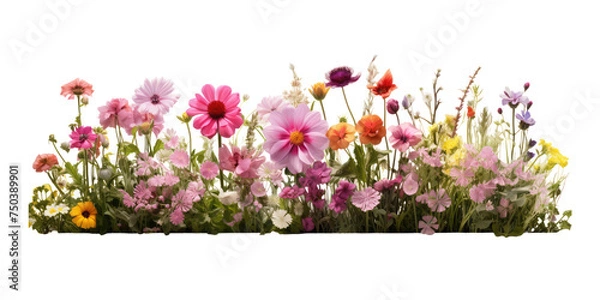 Obraz flower bed isolated on transparent background