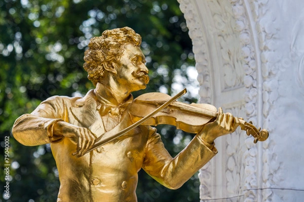 Fototapeta Österreich, Wien, Johann Strauß Denkmal