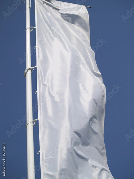 Fototapeta white flag