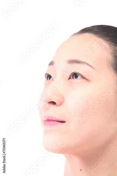 Obraz 스킨케어컨셉의 여성 얼굴 클로즈업