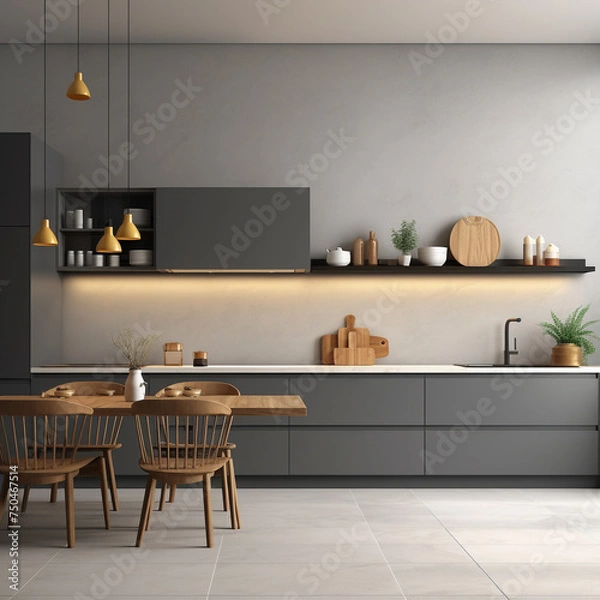 Fototapeta modern kitchen interior