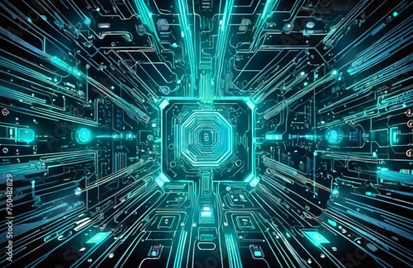 Obraz Tło nowoczesne technologiczne.