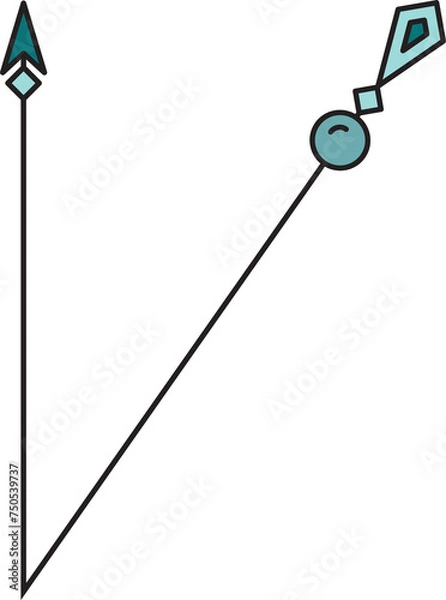 Fototapeta Boho Style Arrow Symbol