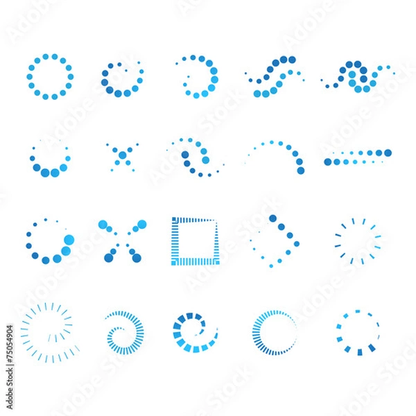 Obraz Design Elements Set - Isolated On White Background - Vector Illustration, Graphic Design Editable For Your Design