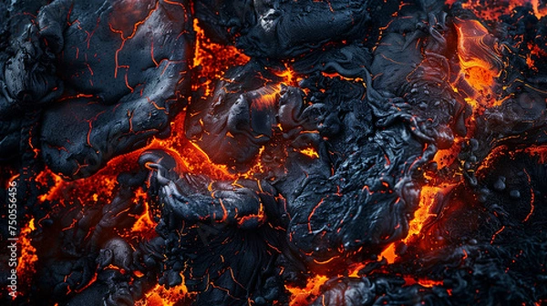 Obraz Lava texture fire background