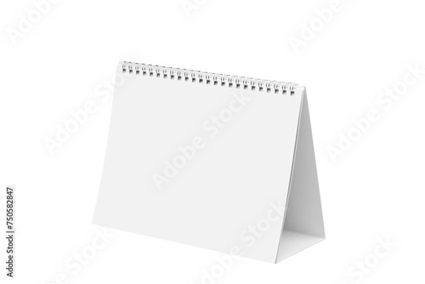 Fototapeta desk calendar isolated on white with clipping path