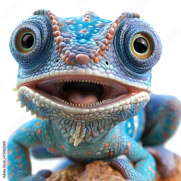 Obraz Cute Chameleon Clipart