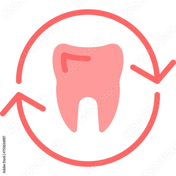 Obraz Teeth Line Fill Icon