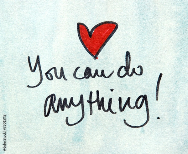 Obraz motivational message you can do anything