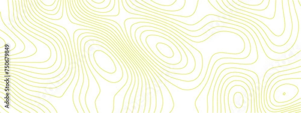 Obraz Transparent PNG Topographic line map. Modern design with White background with topographic wavy pattern design.	