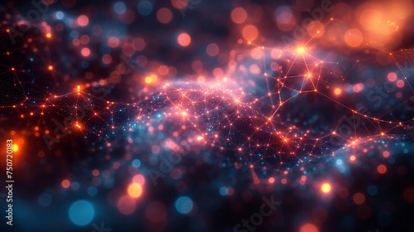 Fototapeta Abstract Explorations of Neural Networks