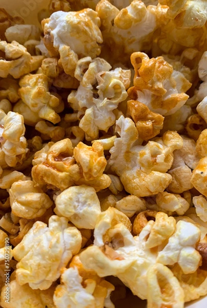 Obraz popcorn close up