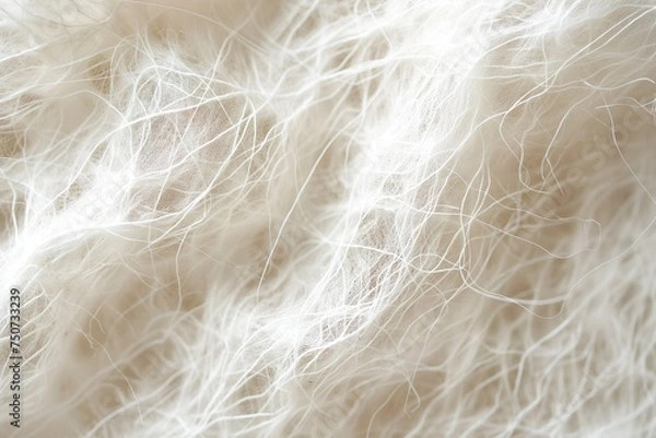 Fototapeta Close up  of a white fabric texture, macro image