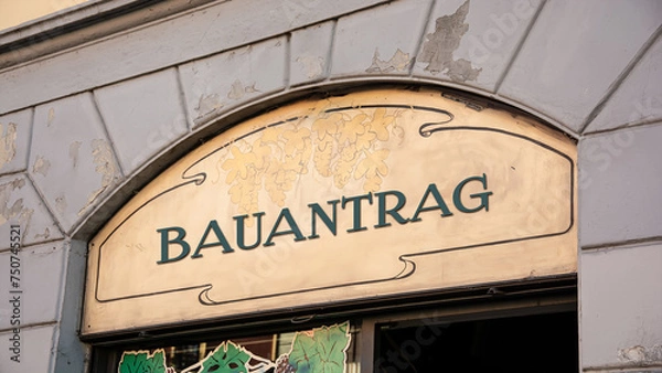 Obraz Signposts the direct way to building request