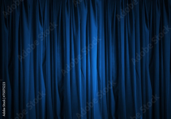 Obraz Niebieska kurtyna
