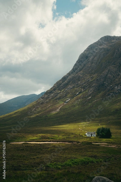 Obraz landscape with mountains and clouds
