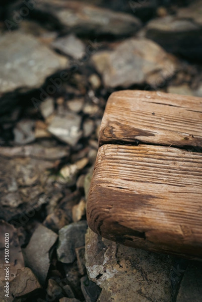 Obraz old wooden deck