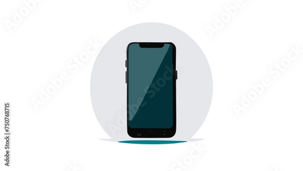 Obraz スマートフォン 携帯電話 スマホ 中央