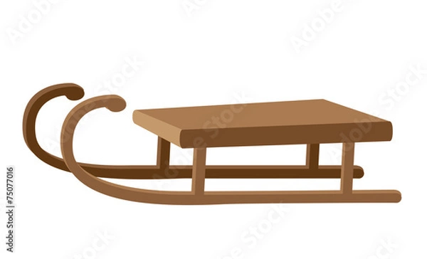 Fototapeta funny sled