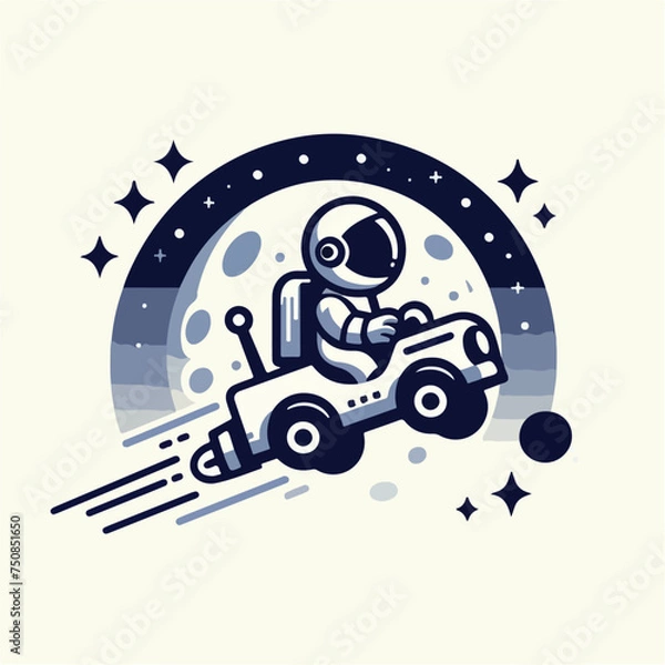 Fototapeta aim for the moon concept