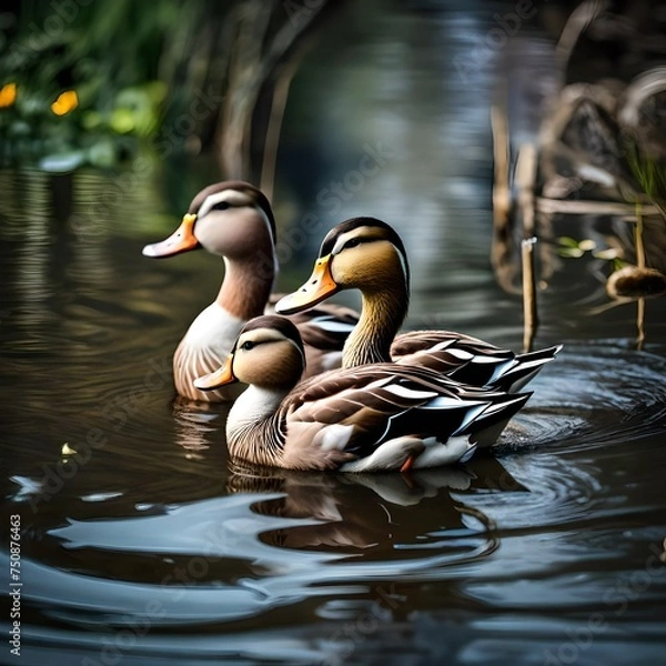 Obraz duck in the water