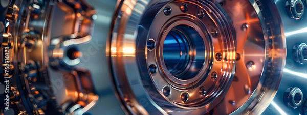 Fototapeta Blueprints of Precision: Metal and Imagination