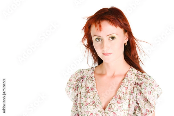 Obraz The red-haired beauty