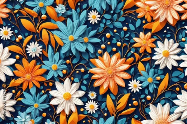 Obraz seamless floral pattern