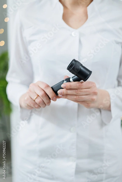 Fototapeta Modern medical equipment for removing neoplasms on the surface of the skin.