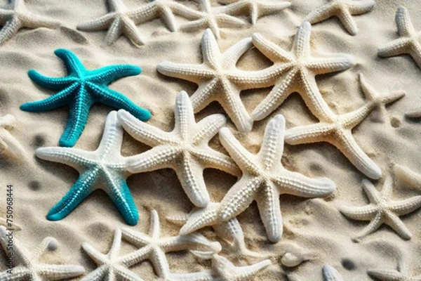 Obraz starfish on the sand