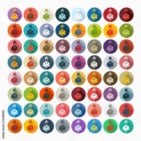 Fototapeta Flat design: teacher