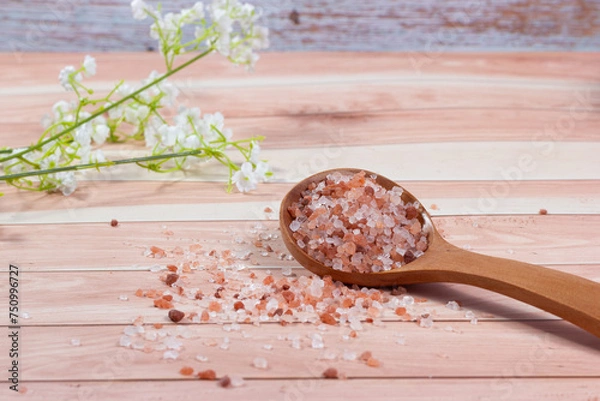 Obraz Pink Himalayan salt extracted from the Punjab region of Pakistan.