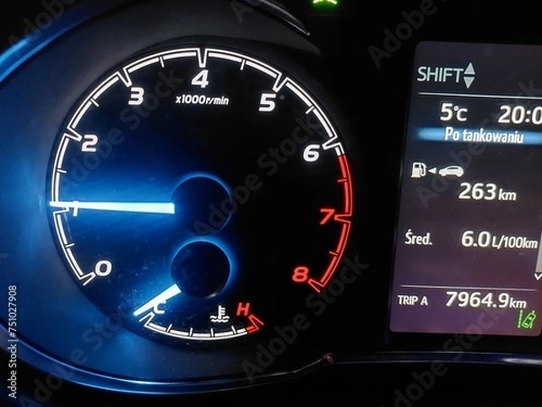 Obraz Zegary samochodowe