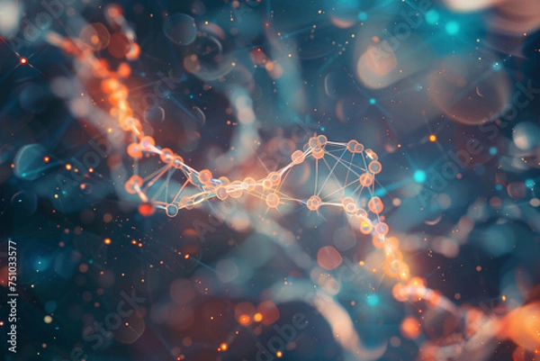 Fototapeta Abstract background and texture of science and medical backgrounds. Generative AI