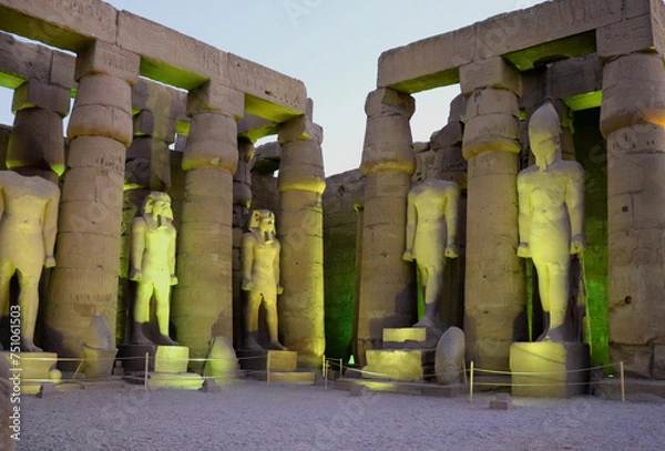 Obraz エジプト ルクソール ルクソール神殿 
Egypt Luxor Luxor Temple