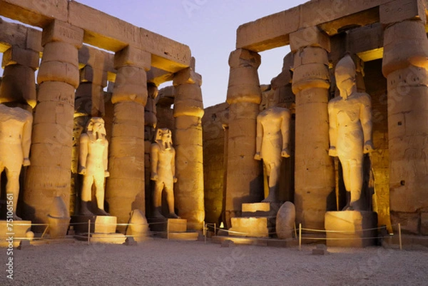Obraz エジプト ルクソール ルクソール神殿 
Egypt Luxor Luxor Temple