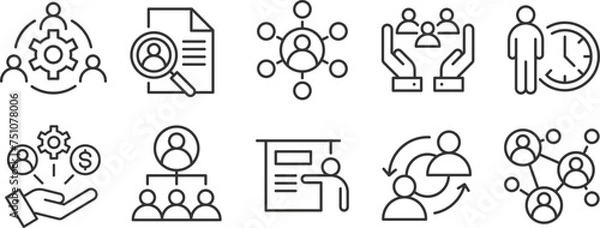 Obraz Human Resource Icon