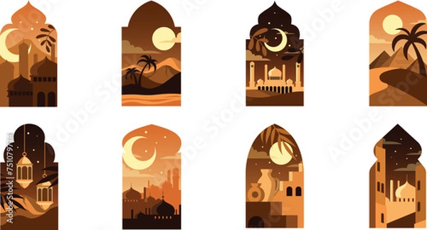 Obraz Boho Islamic Illustration
