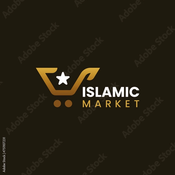 Fototapeta islamic cart logo