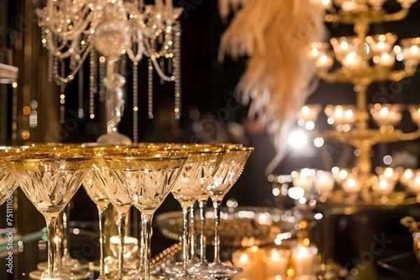 Fototapeta Great Gatsby Gala Roaring Twenties Glamour with
