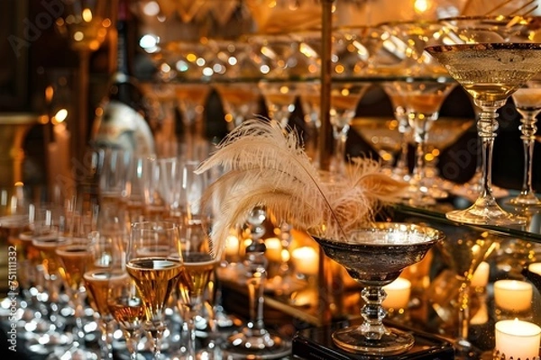 Fototapeta Great Gatsby Gala Roaring Twenties Glamour with
